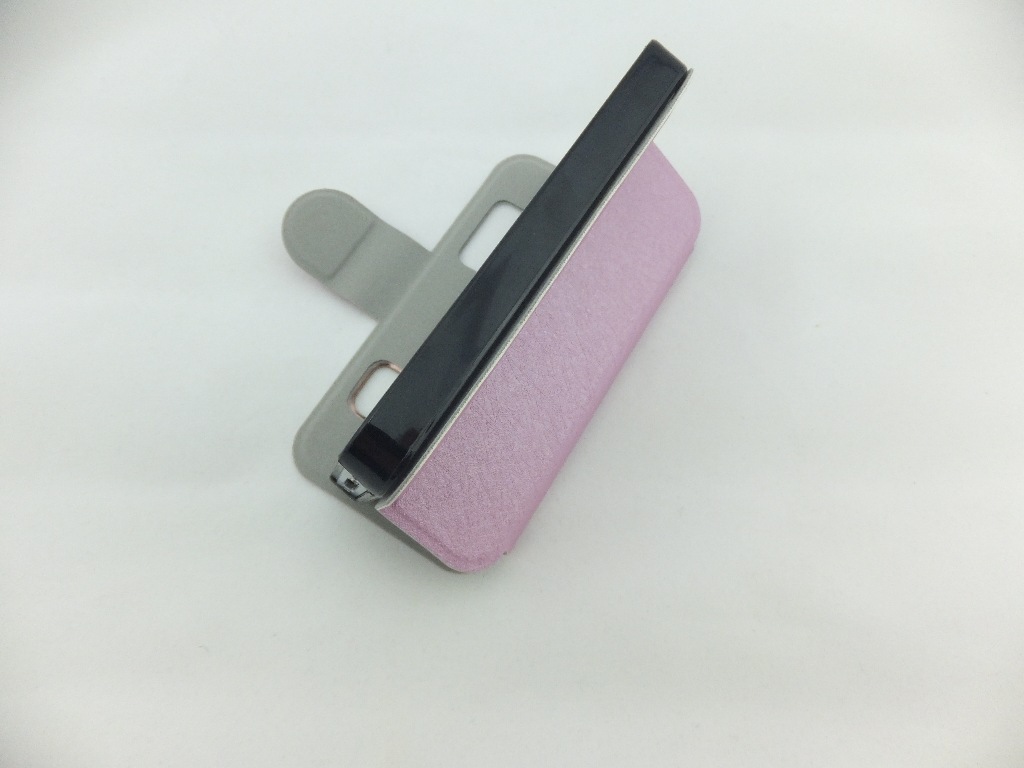 【苹果4S\/4G蚕丝皮套 开双屏滑动】