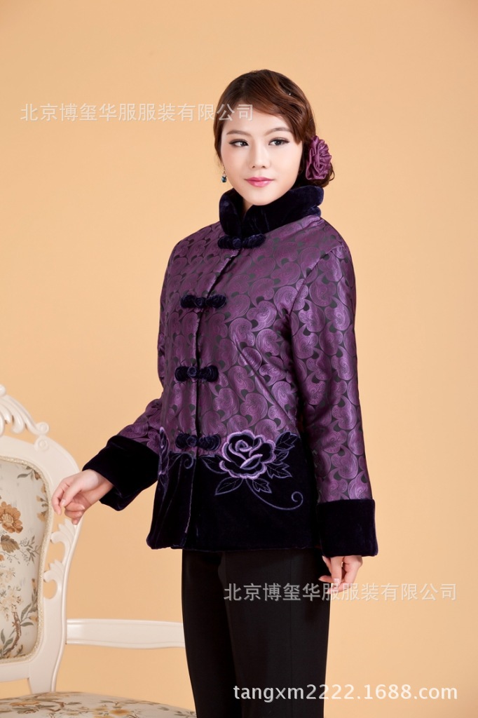 批发秋冬新款棉服 <em>中老年</em>妈妈秋冬棉衣<em>外套夹</em>