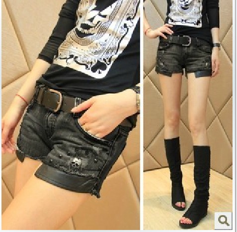 秋装新款女装韩版 <em>时尚潮款</em>百搭显瘦铆钉拼皮