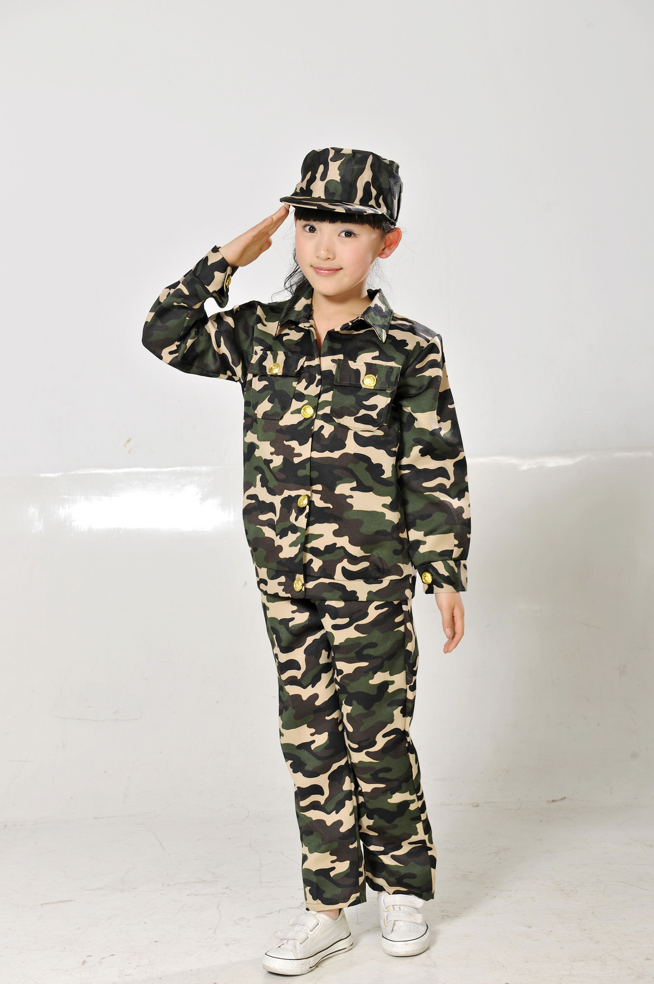 批发采购舞台服、表演服-儿童军装幼儿园中小