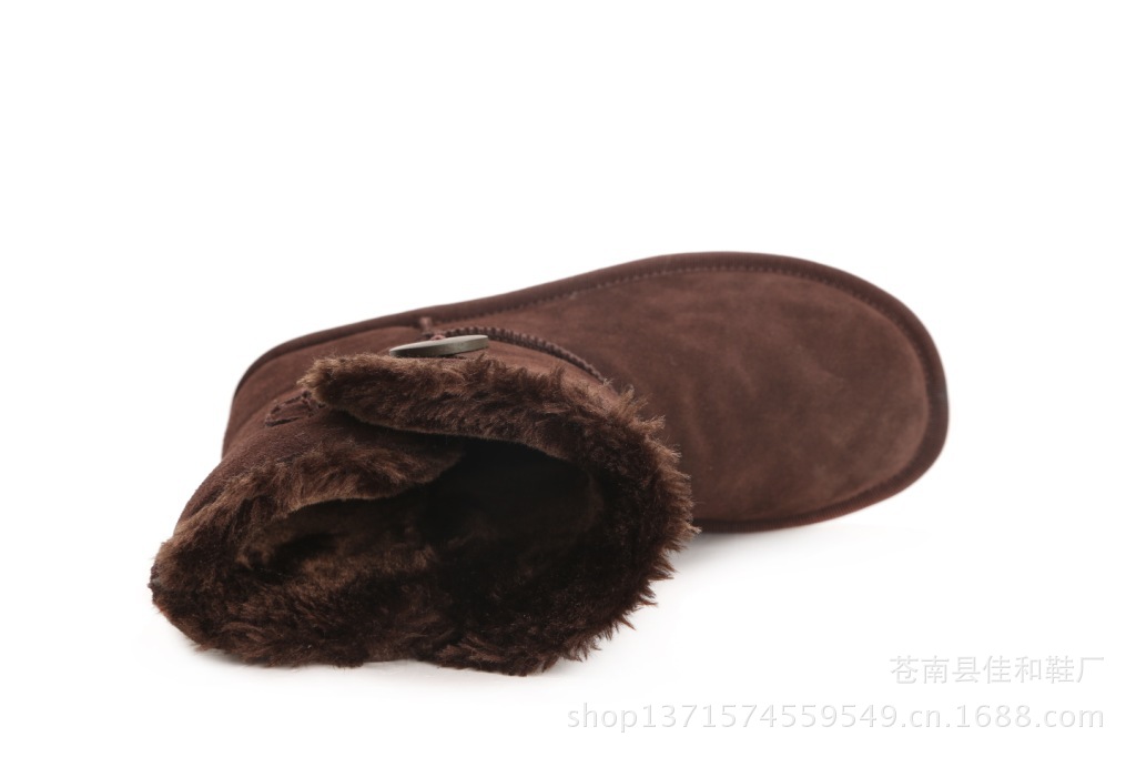 【温州雪地靴厂家批发中筒休闲雪地鞋货源保暖