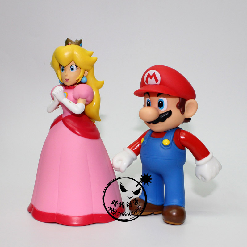批发供应super mario超级马里奥玛丽公仔玩偶peach碧琦公主15cm