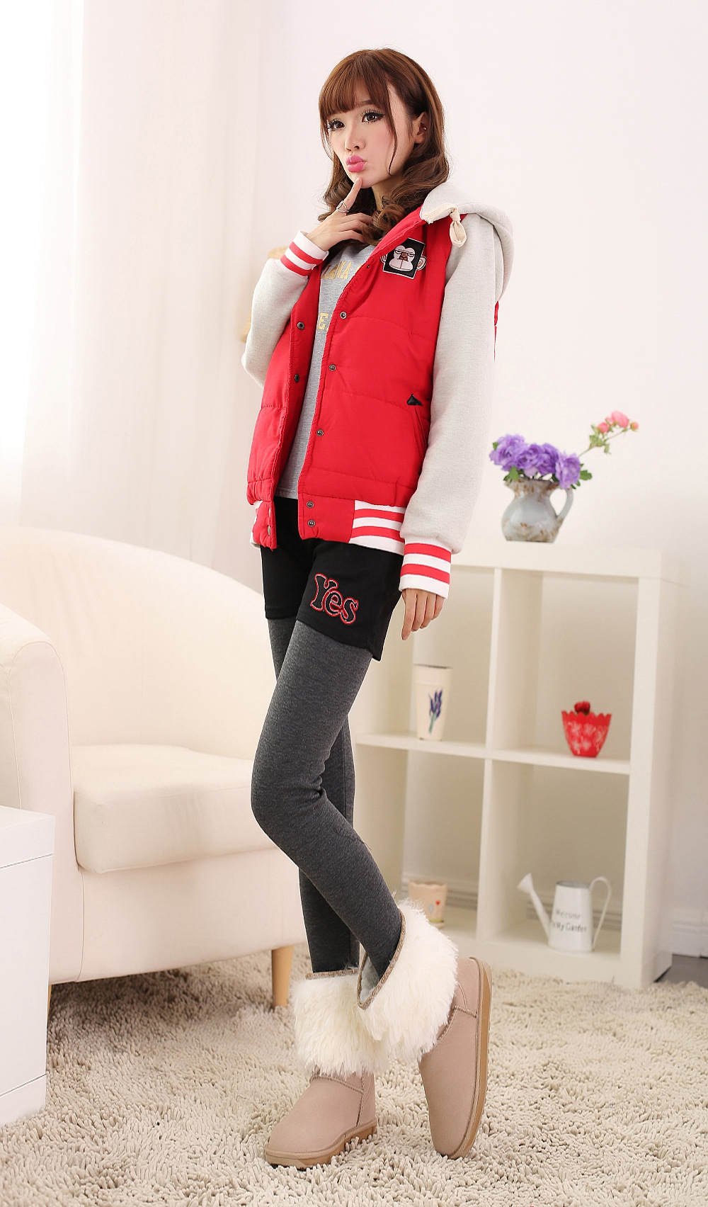 假两件<em>短裤加长裤</em>连体打底裤个性打底铅笔裤加