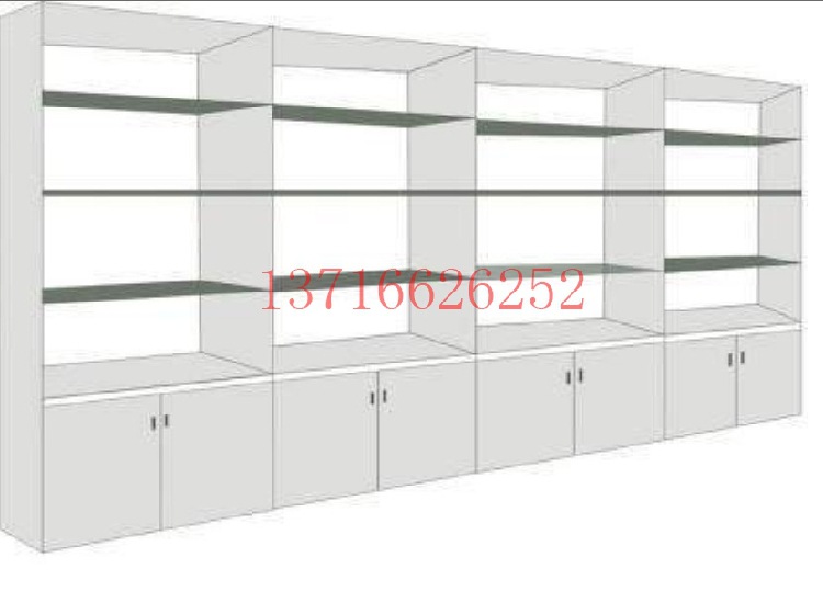 【【定做】仿实木双开门展示柜】价格_厂家_图片 -hc