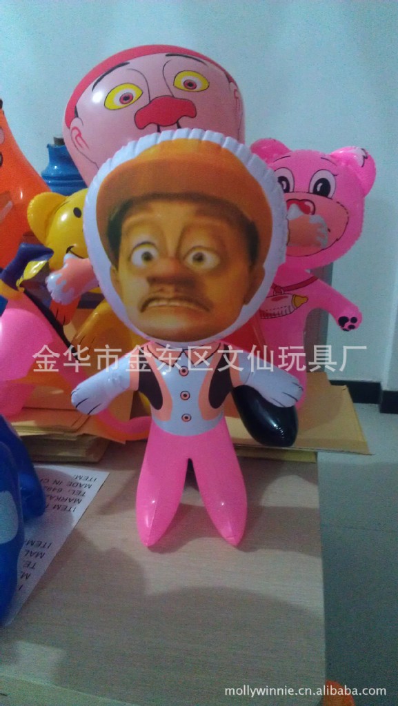 【厂家直销充气玩具PVC熊出没小光头强最流