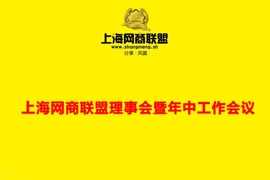 上海网商联盟理事会暨2013年中工作会议的主