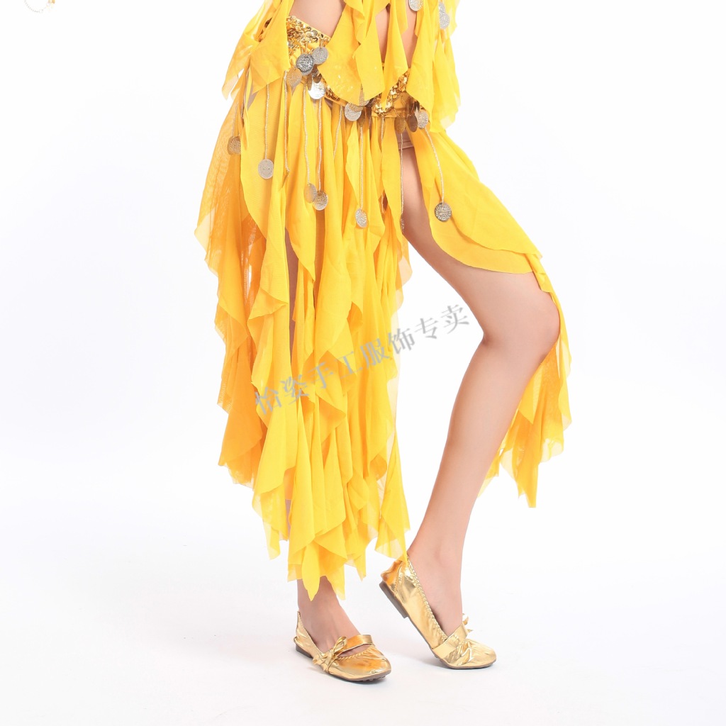 【怡<em>姿</em> <em>肚皮舞服饰</em>专卖 新款 中国风绣花织带裙