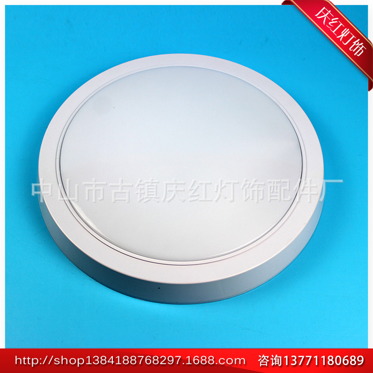 LED厨卫灯 玻璃面 厂家供应18W厨卫灯 320X320奶白圆形明装18W洗手间灯