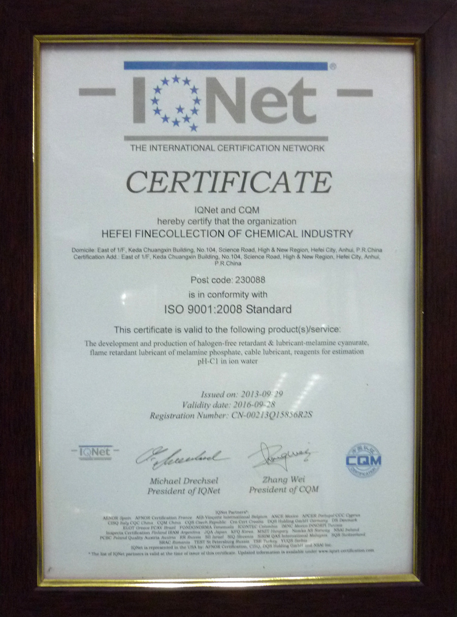 IQNet  CERTIFICATE
