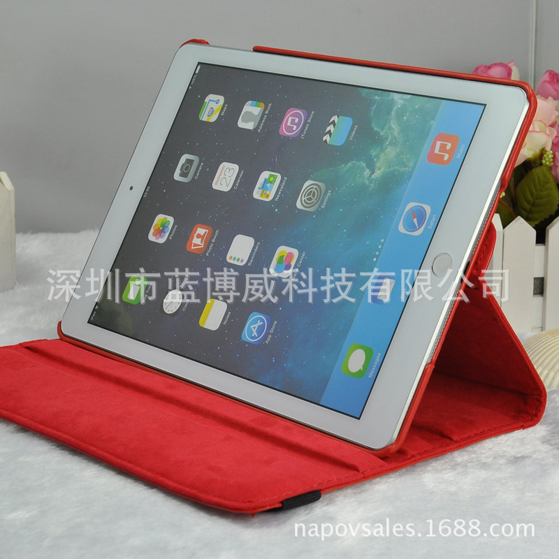 APPLE iPad Air  360度旋轉帶休眠皮套 PC