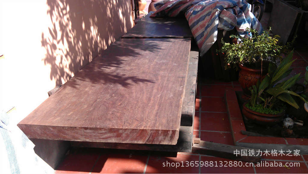 【【批发】红铁力木老料北京四合院圆柱画案大