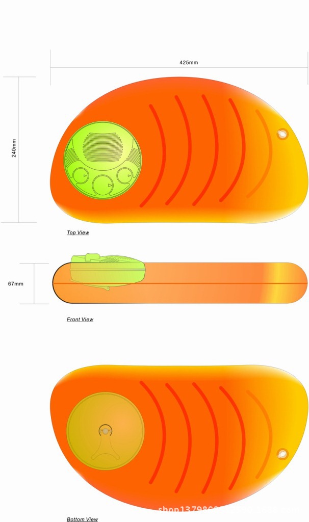 42.5x24cm inflatable pillow(JS