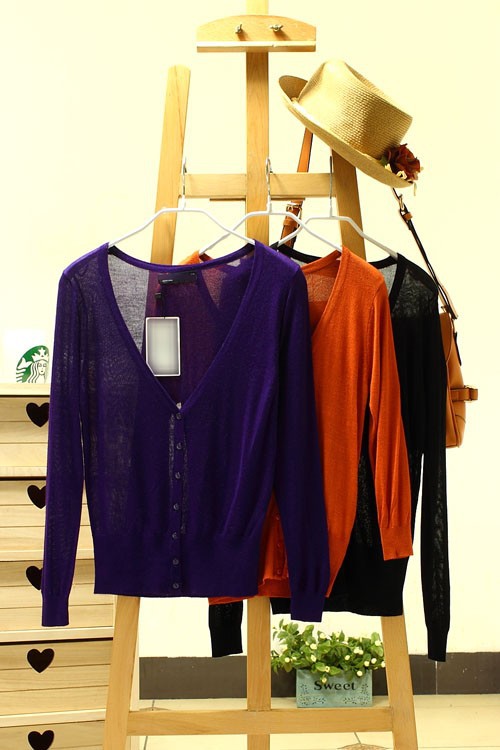 【2013新款韩版<em>春夏薄</em>款罩衫<em>长袖针织</em>衫<em>开衫</em>