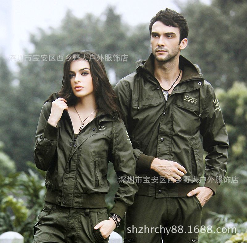 迷彩服、军迷服、作训服-批发新款立领军色加