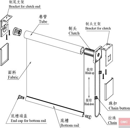 行星齒輪拉珠式結構示意圖