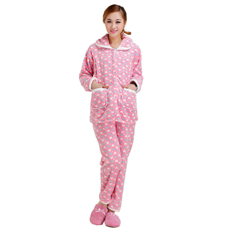 珊瑚绒月子服秋冬装 <em>产妇</em>法兰绒哺乳<em>冬天</em>保暖