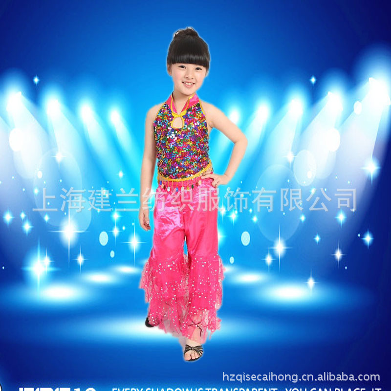 六一儿童演出服<em>批发</em> 幼儿园<em>女童</em>民族表演<em>服装</em>
