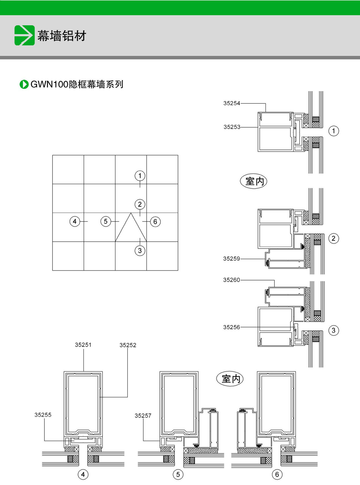 型号:绿道铝材 结构形式:阴框 材质:铝合金材 产地:广东 产品:幕墙