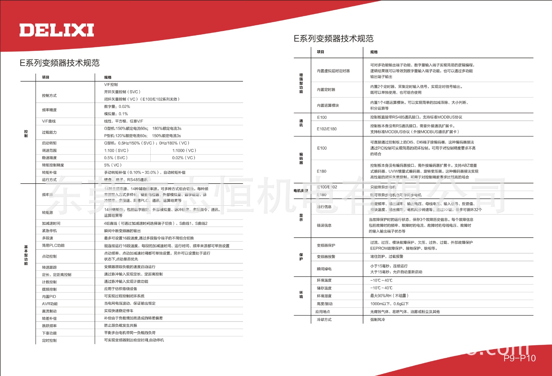 E系列技術規范