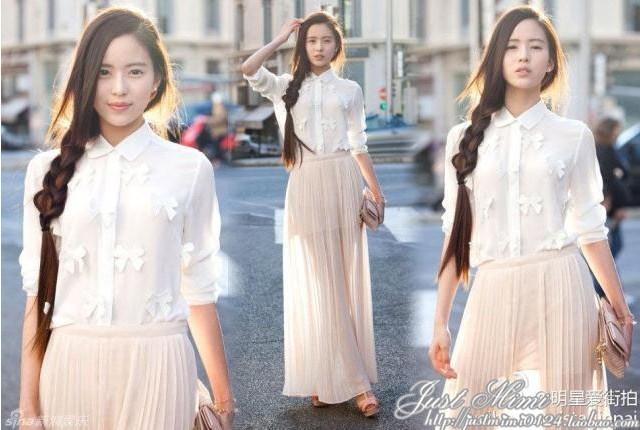 春夏欧美新款 立体蝴蝶结装饰 长袖翻领<em>女式</em>衬