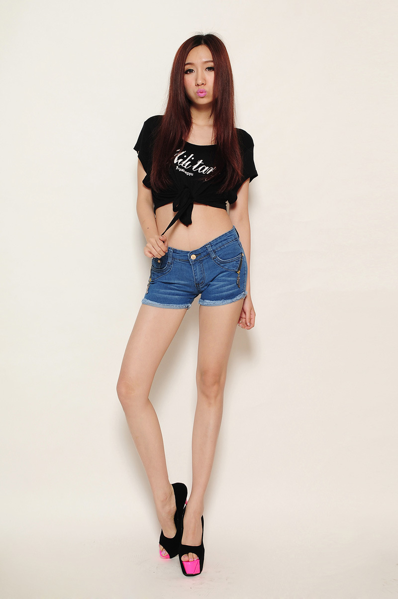 【学生牛仔<em>超短裤女夏</em>显瘦韩版热裤弹力牛仔短