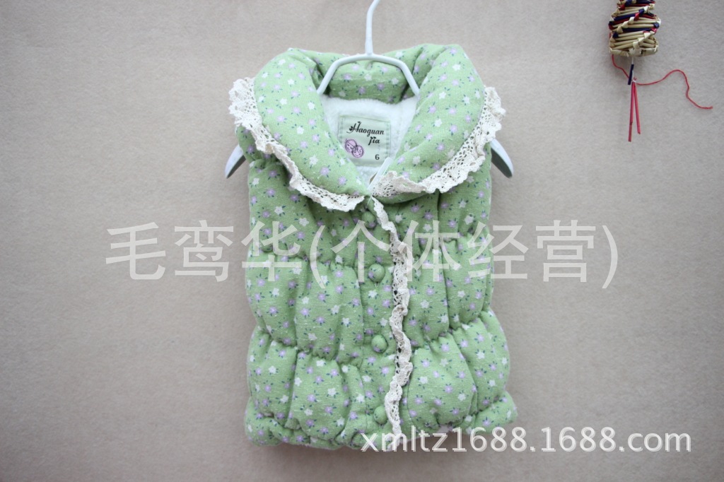 【2013秋<em>冬款</em>韩版<em>女童棉</em>马甲 气质非凡女童碎