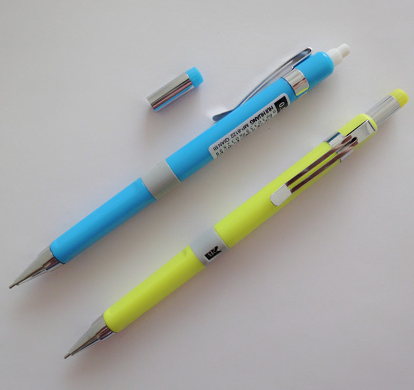 【0.5mm彩色三角2B自动铅笔、带橡皮自动铅