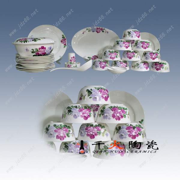 60手绘玉堂富贵骨瓷餐具CJYSQQAZQ060E-.