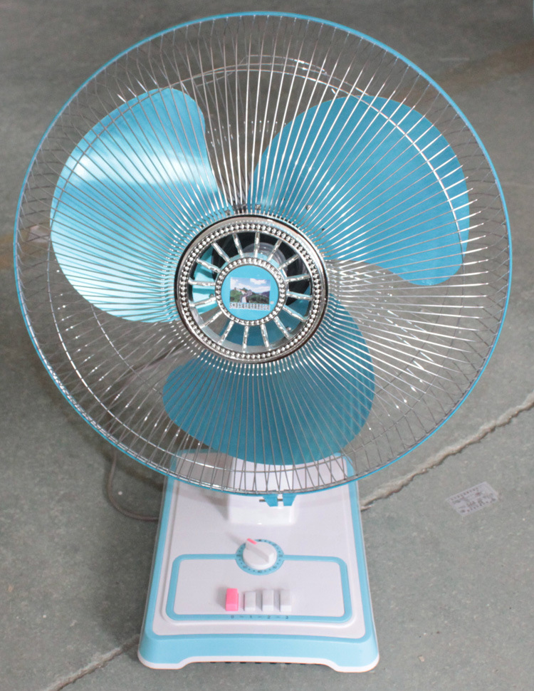 9017【厂家直销】蓝色台式大力风扇 节能环保
