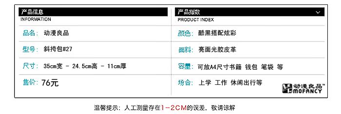 產品信息圖