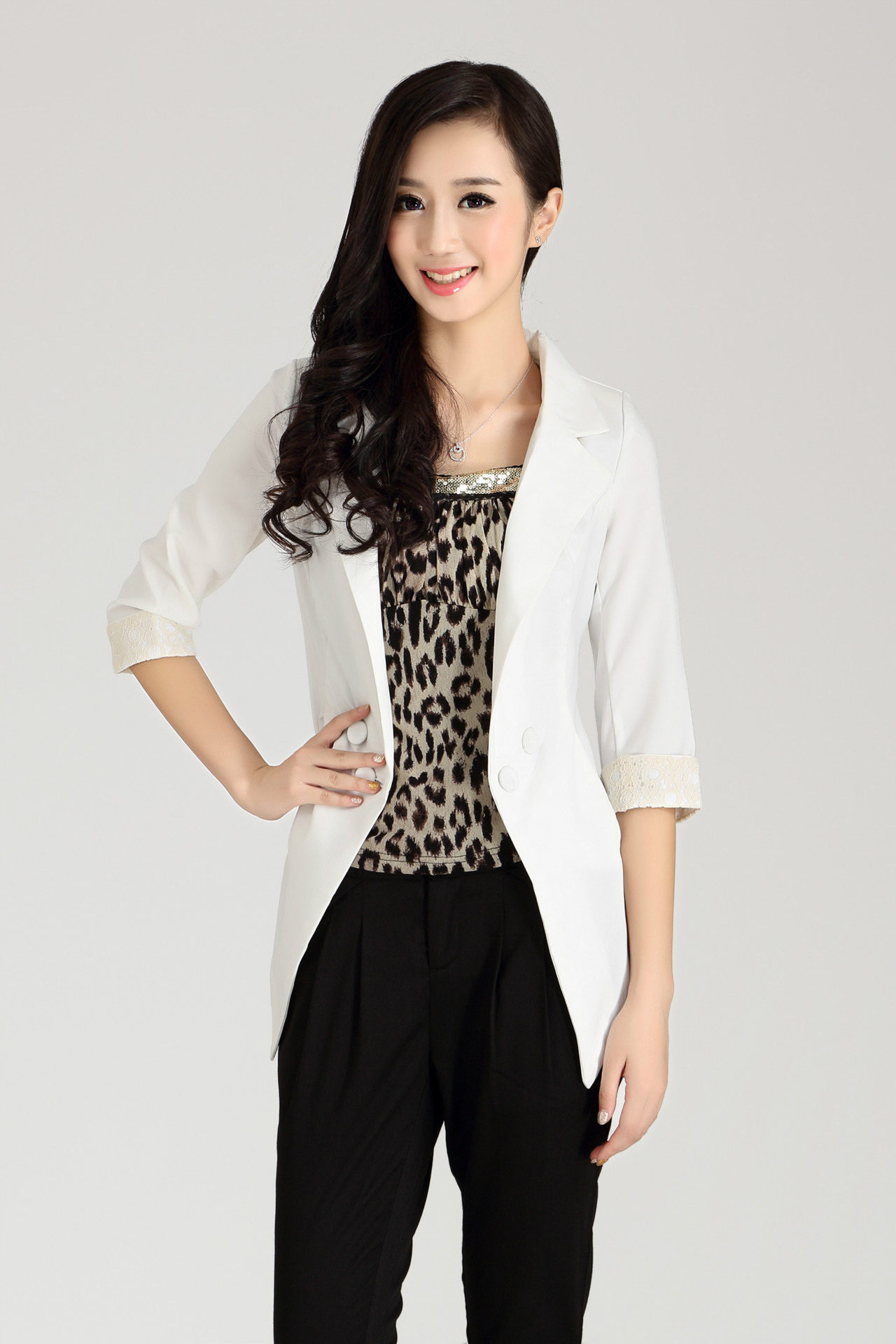 【2013新款韩版秋 <em>外套</em>女修身<em>长款</em>品牌时尚小