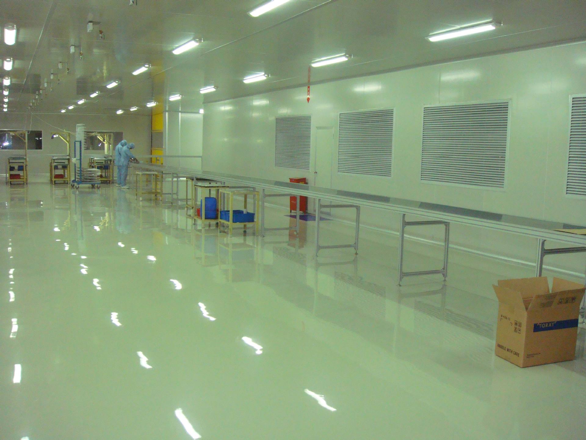 【千级净化无尘车间 专业制作 净化隔墙 环氧地