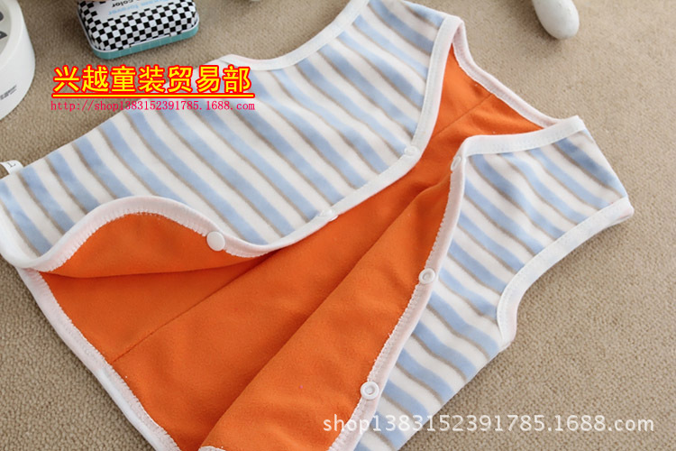 <em>双层</em>童装<em>马甲厂家批发</em>直销 间条<em>马甲</em>特价<em>批发</em>