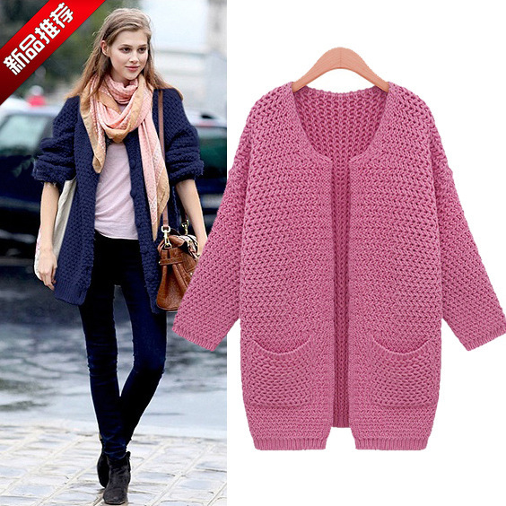 欧美高品质加棉加厚<em>女士开衫毛衣</em>6188 <em>图片</em>_