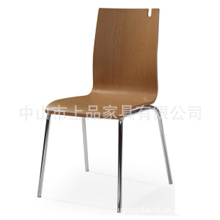[SP-BC302] 家具厂批发 商用高品质 电镀脚质 可叠放弯曲木餐椅