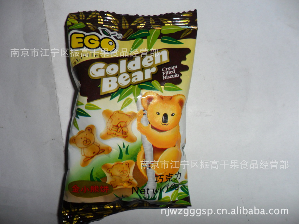 【EGO金小熊注心饼干 巧克力哈密瓜牛奶草莓