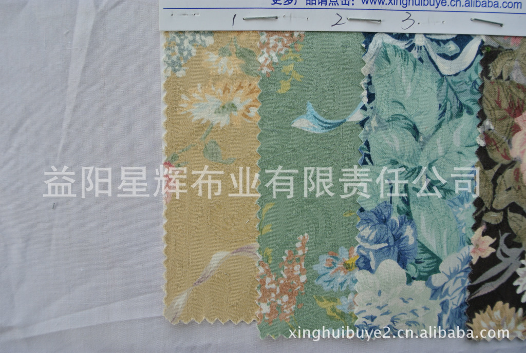 全棉弹力活性印花提花布,服装鞋材箱包手袋用布,Y167