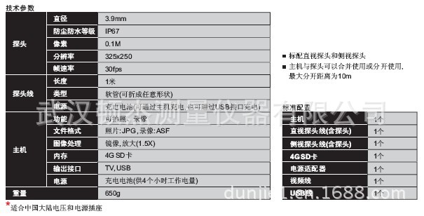 無線小探頭視頻內窺鏡ISV-WE39-Y 1