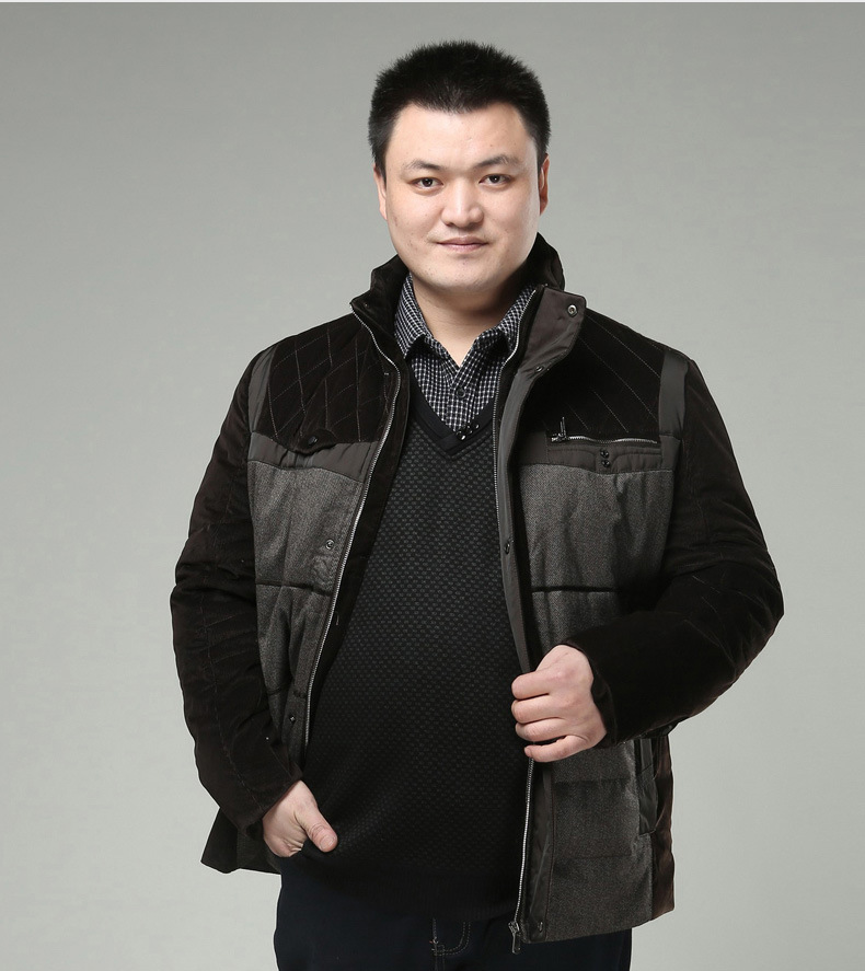 霸王鼠2013冬装新款<em>加肥</em>加大码<em>男装</em>羽绒服外