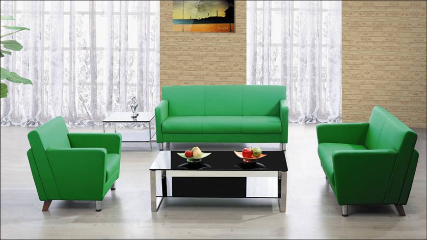 【广东佛山办公家具出口沙发办公沙发组合厚皮