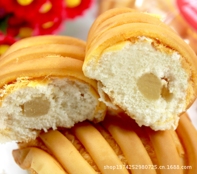 糕点类-然利 肉丝堡面包 肉松味夹心面包 面包批发 一件5斤!-糕点类尽在阿里巴