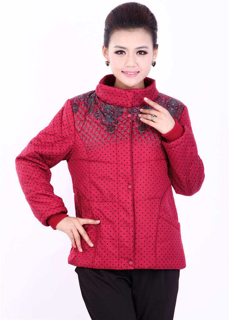 【中老年<em>棉衣女外套</em>2013中年女装<em>冬装</em>长袖短