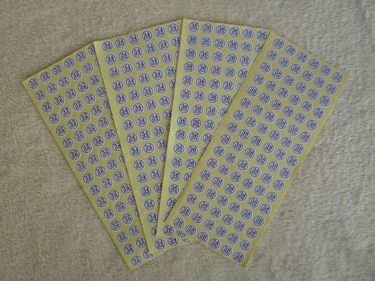 不干胶标签-<em>文胸</em> 内衣 <em>号码</em>不干胶标签 不干胶