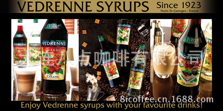 Vedrenne poster barista syrups