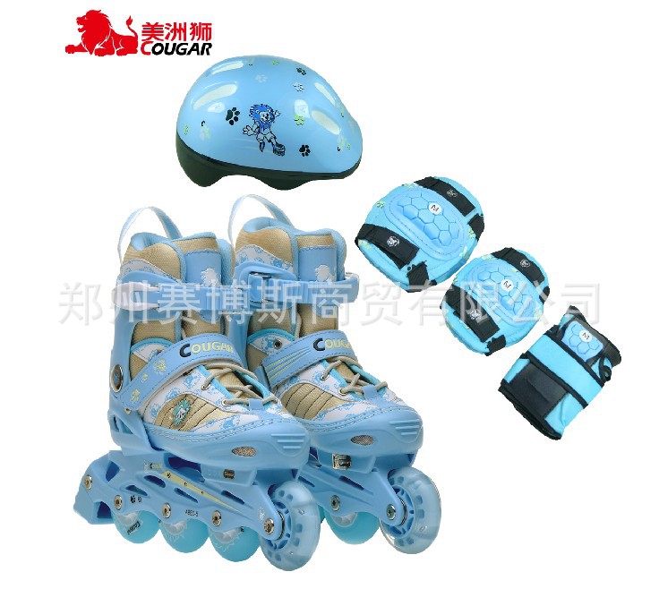 冰鞋-正品美洲狮溜冰鞋儿童鞋 直排轮滑鞋 835