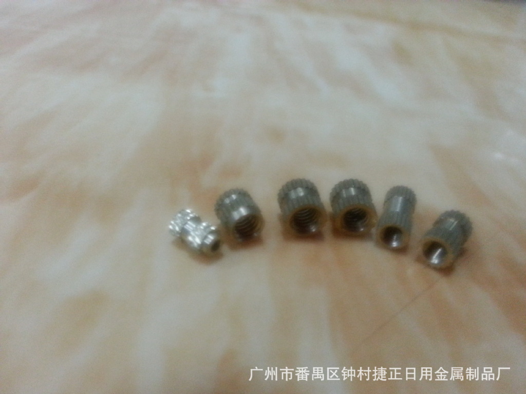 盲孔滚花铜螺母