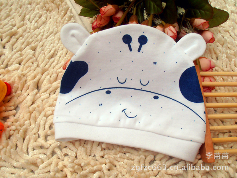 批发婴儿帽 全棉比巴布宝宝卡通帽子 春夏季单