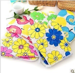 厂家直销 加厚微波炉隔热手套二件套 耐高温 内加绒隔热垫两件套