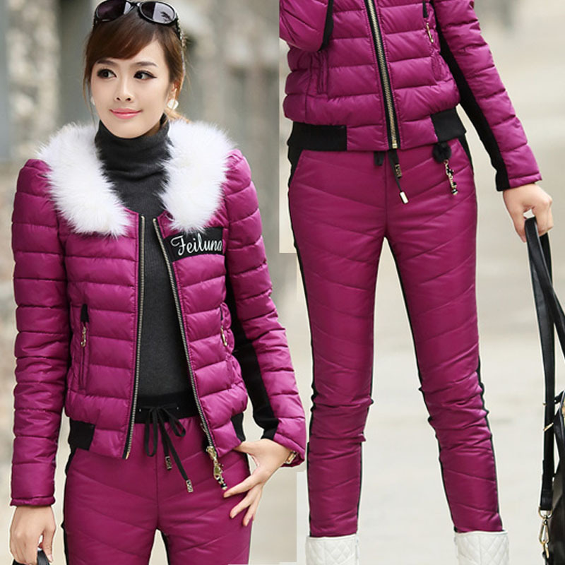 2013韩版秋冬新款休闲套装<em>棉服</em> <em>加厚棉衣</em>套装