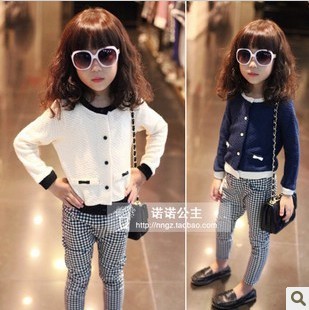 【淘气蛋蛋女童 儿童圆领长袖<em>开衫</em> <em>单排扣</em>针织